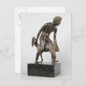 Shepherd melkt een geit briefkaart (Voorkant / Achterkant)