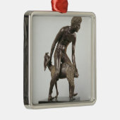 Shepherd melkt een geit metalen ornament (Rechts)