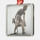 Shepherd melkt een geit metalen ornament (Links)