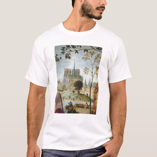 Shepherd met koppel en zwemmers t-shirt (Voorkant)