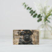 Shepherd Puppy Visitekaartjes (Staand voorkant)