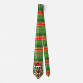 Shepherd Red and Green Plaid Holiday Christmas  Stropdas