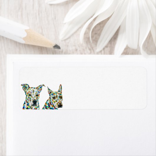 Shepherd Shar pei Pitbull Lab Return Label (Insitu)