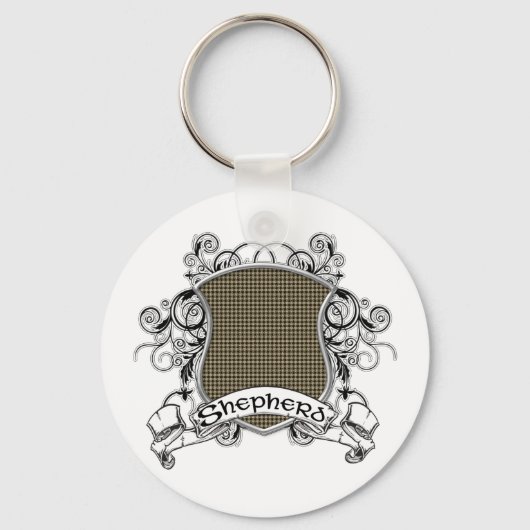 Shepherd Tartan Shield Sleutelhanger (Voorkant)