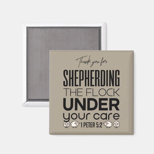 Shepherd the Flock Tan Magneet (Voorkant / Achterkant)