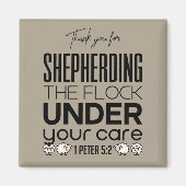 Shepherd the Flock Tan Magneet (Voorkant)