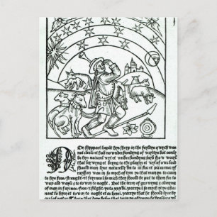 Shepherd under Sun, Moon and Stars Briefkaart