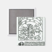 Shepherd under Sun, Moon and Stars Magneet (Voorkant / Achterkant)