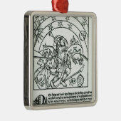 Shepherd under Sun, Moon and Stars Metalen Ornament (Rechts)