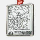 Shepherd under Sun, Moon and Stars Metalen Ornament (Links)