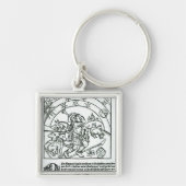 Shepherd under Sun, Moon and Stars Sleutelhanger (Voorkant)