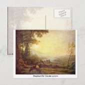Shepherd van Claude Lorrain Briefkaart (Voorkant / Achterkant)