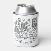 Shepherd Werkt thuis met zijn Sheep Blikjeskoeler (Blikje Voorkant)