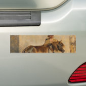 Shepherd with a Horse (Paardensport) Bumpersticker (Op auto)