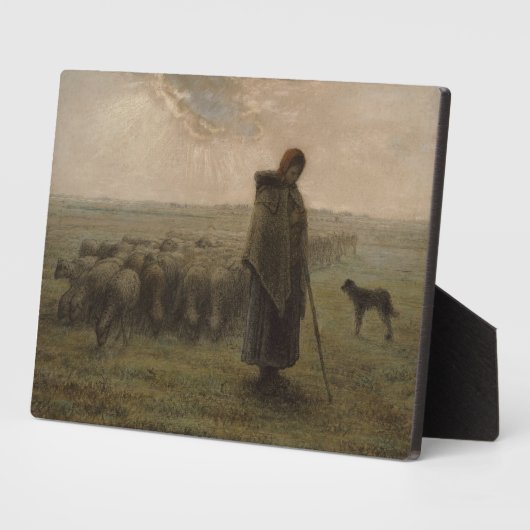 Shepherdess en haar kudde | 1862-63 fotoplaat (Zijkant)