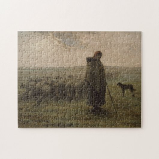 Shepherdess en haar kudde | 1862-63 legpuzzel (Horizontaal)