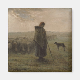 Shepherdess en haar kudde 1862-63 magneet