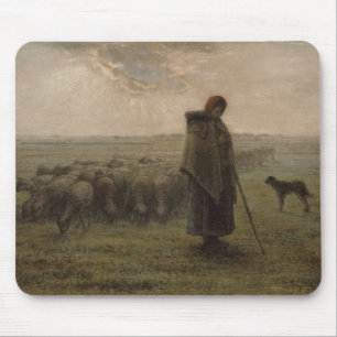 Shepherdess en haar kudde   1862-63 muismat
