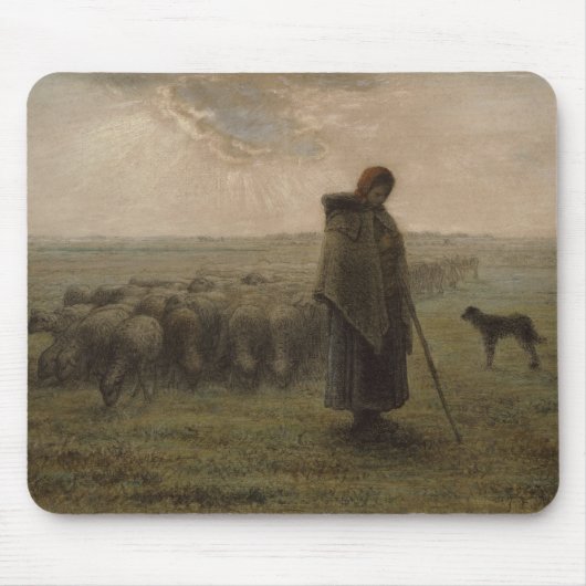 Shepherdess en haar kudde | 1862-63 muismat (Voorkant)