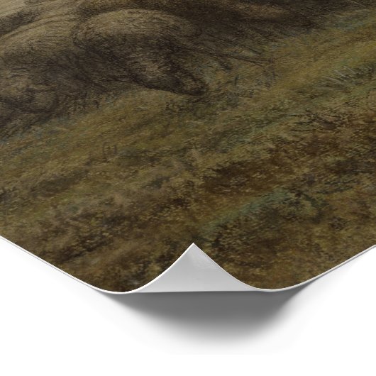 Shepherdess en haar kudde | 1862-63 poster (Hoek)