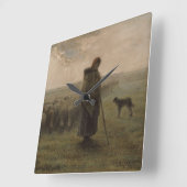 Shepherdess en haar kudde | 1862-63 vierkante klok (Hoek)