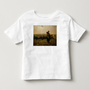 Shepherdess met haar Flock, 1863 Kinder Shirts