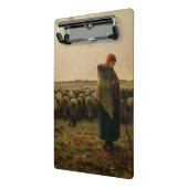 Shepherdess met haar Flock, 1863 Mini Klembord (Angled2)