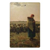 Shepherdess met haar Flock, 1863 Mini Klembord (Achterkant)