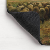 Shepherdess met haar Flock, 1863 Muismat (Hoek)