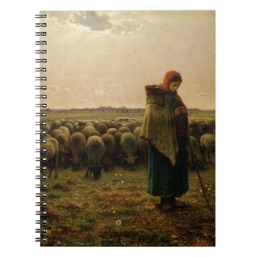 Shepherdess met haar Flock, 1863 Notitieboek (Voorkant)