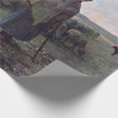 Shepherdess met Hare Flock, Jean-Francois Millet Cadeaupapier (Hoek)