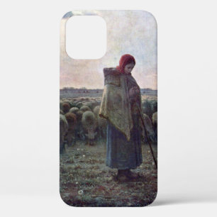 Shepherdess met Hare Flock, Jean-Francois Millet Case-Mate iPhone Case