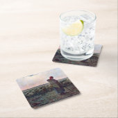 Shepherdess met Hare Flock, Jean-Francois Millet Kartonnen Onderzetters (Insitu)