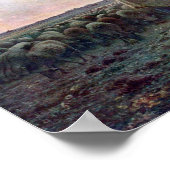 Shepherdess met Hare Flock, Jean-Francois Millet Poster (Hoek)