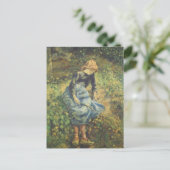 Shepherdess van Camille Pissarro,  Kunst Briefkaart (Staand voorkant)