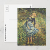 Shepherdess van Camille Pissarro,  Kunst Briefkaart (Voorkant / Achterkant)