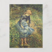 Shepherdess van Camille Pissarro,  Kunst Briefkaart (Voorkant)