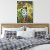 Shepherdess van Camille Pissarro,  Kunst Canvas Afdruk (Insitu (Slaapkamer))