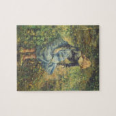 Shepherdess van Camille Pissarro,  Kunst Legpuzzel (Horizontaal)