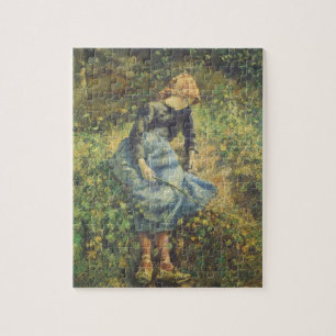 Shepherdess van Camille Pissarro,  Kunst Legpuzzel