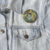 Shepherdess van Camille Pissarro,  Kunst Ronde Button 5,7 Cm (In situ)