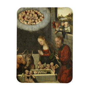Shepherds Advertentie Baby Jesus door Cranach Magneet