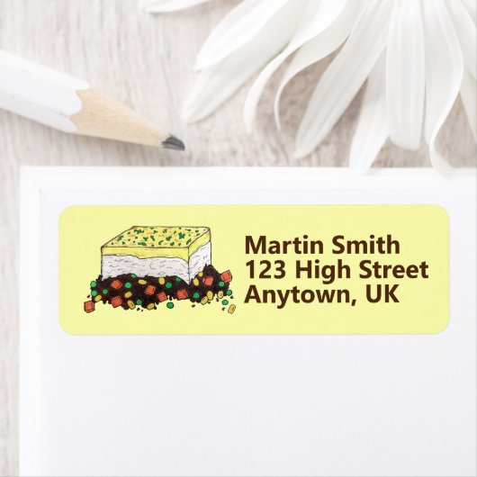 Shepherd's Cottage Meat Pie English British Food Etiket (Insitu)