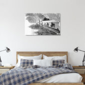 Shepherd's Dell on Columbia River Foto 2 Canvas Afdruk (Insitu (Slaapkamer))