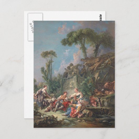 Shepherd's Idyll - François Boucher Briefkaart (Voorkant / Achterkant)