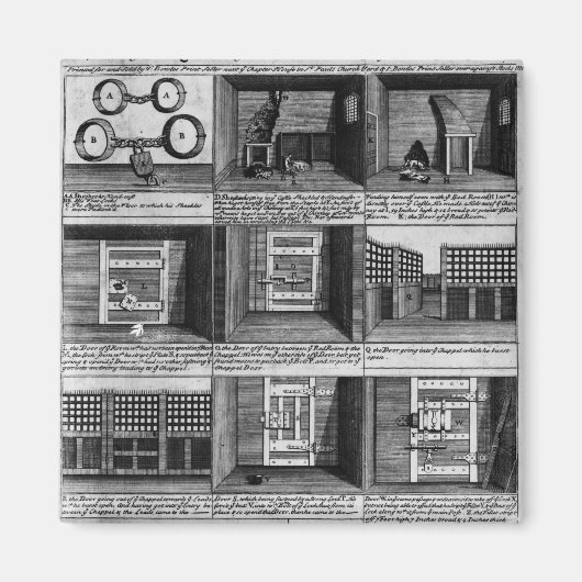 Shepherd's ontsnapping uit de Newgate gevangenis Magneet (Voorkant)