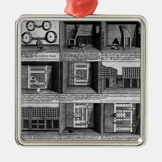Shepherd's ontsnapping uit de Newgate gevangenis Metalen Ornament (Voorkant)