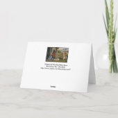 Shepherds Worship Baby Jesus Feestdagen Kaart (Achterkant)