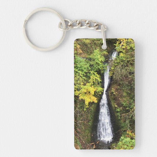 Shepperd's Dell-Herfsten, Columbia River Gorge, OF Sleutelhanger (Voorkant)