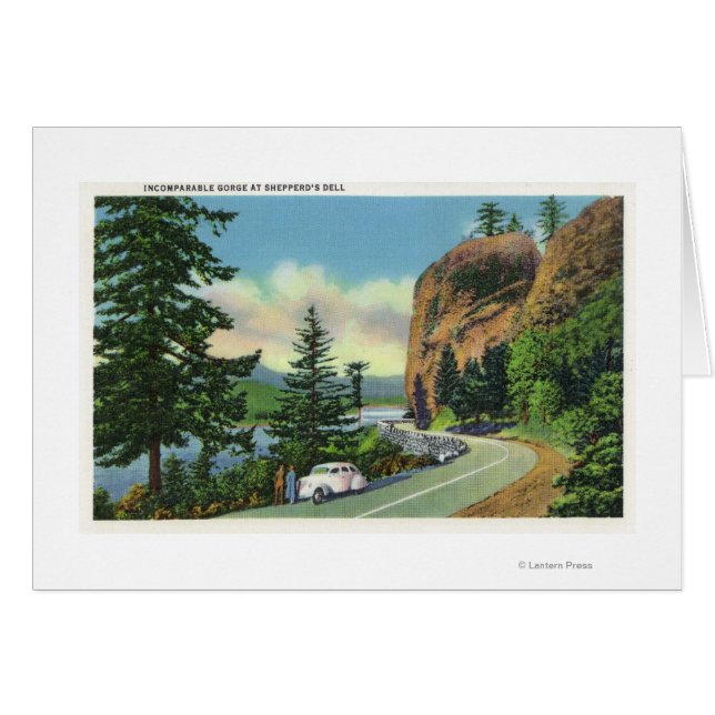 Shepperd's Dell-Uitzicht van de Onvergelijkbare Gr (Voorkant Horizontaal)